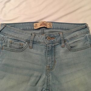 Light wash super skinny Hollister jeans